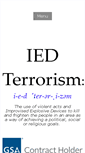 Mobile Screenshot of ied-terrorism.com