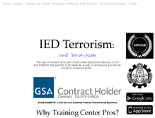 Tablet Screenshot of ied-terrorism.com